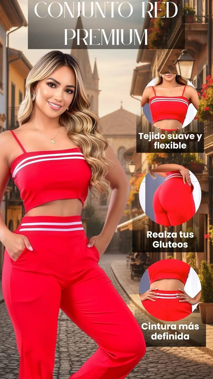 CONJUNTO RED PREMIUM: PANTALON +BLUSA
